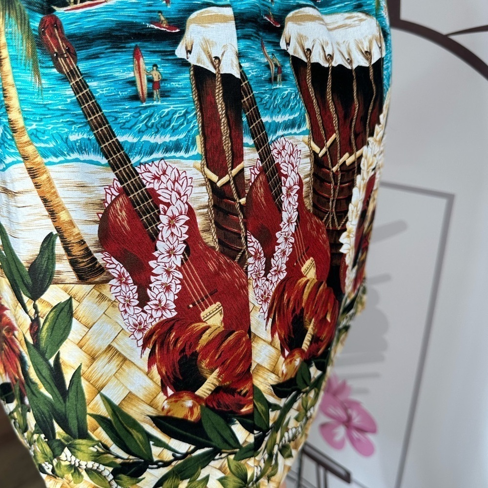 KAD HAWAIIAN Y2K MINI DRESS SUMMER PARTY LIKE NEW WORN ONCE From Hawaii Size S - Picture 5 of 10